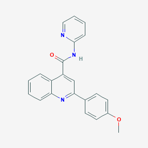 B186037 2-(4-methoxyphenyl)-N-(pyridin-2-yl)quinoline-4-carboxamide CAS No. 5696-56-0