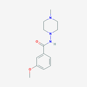 molecular formula C13H19N3O2 B186051 3-methoxy-N-(4-methylpiperazin-1-yl)benzamide CAS No. 353786-95-5