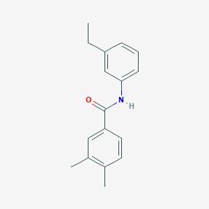molecular formula C17H19NO B186052 N-(3-ethylphenyl)-3,4-dimethylbenzamide CAS No. 353786-86-4