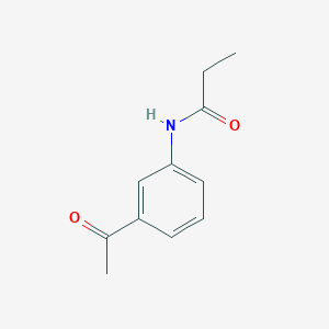 molecular formula C11H13NO2 B186068 N-(3-acetylphenyl)propanamide CAS No. 39569-28-3