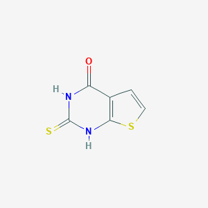 molecular formula C6H4N2OS2 B186077 2-硫代-2,3-二氢噻吩[2,3-d]嘧啶-4(1H)-酮 CAS No. 117516-97-9