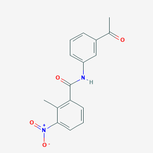 molecular formula C16H14N2O4 B186084 N-(3-乙酰基苯基)-2-甲基-3-硝基苯甲酰胺 CAS No. 314023-58-0