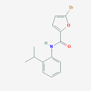 molecular formula C14H14BrNO2 B186091 5-bromo-N-(2-isopropylphenyl)-2-furamide CAS No. 314055-67-9