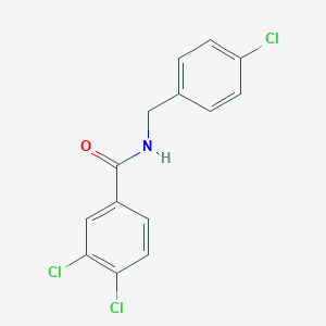 molecular formula C14H10Cl3NO B186099 3,4-dichloro-N-[(4-chlorophenyl)methyl]benzamide CAS No. 65608-84-6