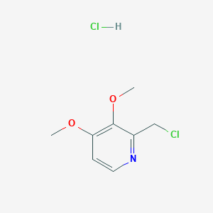 molecular formula C8H11Cl2NO2 B018610 2-(Chloromethyl)-3,4-dimethoxypyridine Hydrochloride CAS No. 72830-09-2