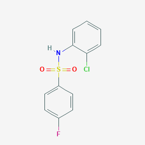 molecular formula C12H9ClFNO2S B186125 N-(2-chlorophenyl)-4-fluorobenzenesulfonamide CAS No. 7454-61-7