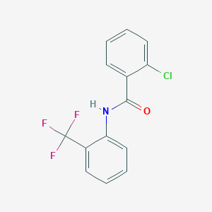 molecular formula C14H9ClF3NO B186128 2-chloro-N-[2-(trifluoromethyl)phenyl]benzamide CAS No. 3873-78-7