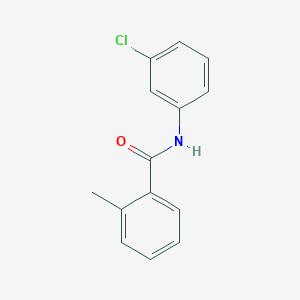 B186141 Benzamide, N-(3-chlorophenyl)-2-methyl- CAS No. 10449-88-4