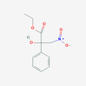 B186156 Ethyl 2-hydroxy-3-nitro-2-phenyl-propanoate CAS No. 133153-67-0