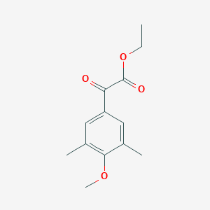 molecular formula C13H16O4 B018616 Ethyl 4-methoxy-3,5-dimethylbenzoylformate CAS No. 107642-57-9