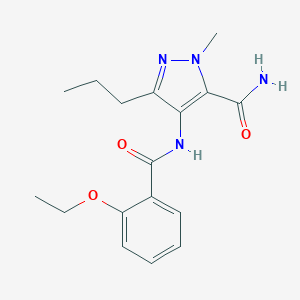B186176 4-(2-ethoxybenzamido)-1-methyl-3-propyl-1H-pyrazole-5-carboxamide CAS No. 139756-03-9