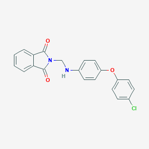 B186182 N-(4-(4-Chlorophenoxy)-anilinomethyl)-phthalimide CAS No. 74614-53-2