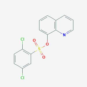 molecular formula C15H9Cl2NO3S B186189 喹啉-8-基 2,5-二氯苯磺酸酯 CAS No. 432021-47-1