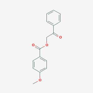 molecular formula C16H14O4 B186198 2-Oxo-2-phenylethyl 4-methoxybenzoate CAS No. 55153-14-5