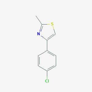 molecular formula C10H8ClNS B186204 4-(4-Chlorophenyl)-2-methylthiazole CAS No. 24840-75-3