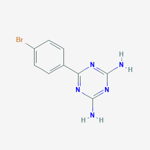 molecular formula C9H8BrN5 B186206 2,4-Diamino-6-(4-bromophenyl)-1,3,5-triazine CAS No. 30508-74-8
