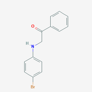 molecular formula C14H12BrNO B186213 2-(4-Bromoanilino)-1-phenyl-1-ethanone CAS No. 4831-21-4
