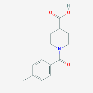 B186222 1-(4-Methylbenzoyl)piperidine-4-carboxylic acid CAS No. 401581-34-8