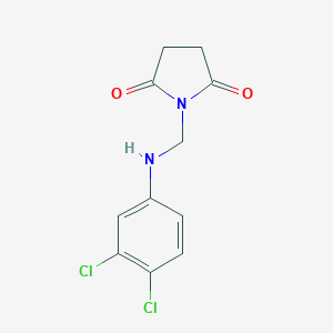 B186238 1-[(3,4-Dichloro-phenylamino)-methyl]-pyrrolidine-2,5-dione CAS No. 5303-32-2