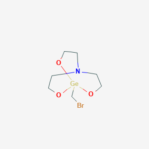 molecular formula C7H14BrGeNO3 B018626 2,8,9-Trioxa-5-aza-1-germabicyclo(3.3.3)undecane, 1-(bromomethyl)- CAS No. 100446-86-4