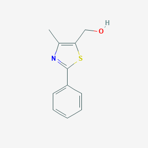 molecular formula C11H11NOS B186263 (4-甲基-2-苯基-1,3-噻唑-5-基)甲醇 CAS No. 61291-91-6