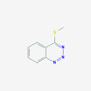 molecular formula C8H7N3S B186264 1,2,3-Benzotriazin-4-yl methyl sulfide CAS No. 22305-56-2
