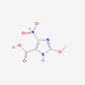 molecular formula C5H5N3O5 B186275 2-methoxy-4-nitro-1H-imidazole-5-carboxylic acid CAS No. 195817-90-4