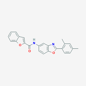 molecular formula C24H18N2O3 B186276 N-[2-(2,4-dimethylphenyl)-1,3-benzoxazol-5-yl]-1-benzofuran-2-carboxamide CAS No. 5841-97-4