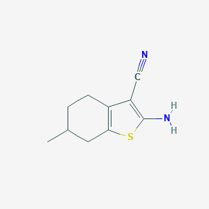 molecular formula C10H12N2S B186290 2-氨基-6-甲基-4,5,6,7-四氢-1-苯并噻吩-3-碳腈 CAS No. 42225-04-7