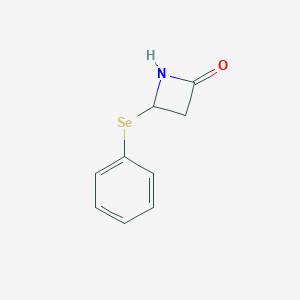 molecular formula C9H9NOSe B186297 2-Azetidinone, 4-(phenylseleno)- CAS No. 89691-18-9