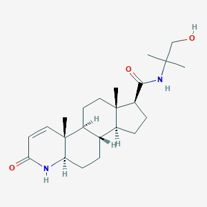molecular formula C₂₃H₃₆N₂O₃ B018630 Finasteride 2-(2-Methylpropanol)amide CAS No. 116285-36-0