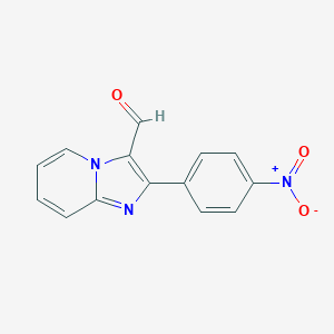 molecular formula C14H9N3O3 B186301 2-(4-硝基苯基)咪唑并[1,2-a]吡啶-3-甲醛 CAS No. 817172-44-4
