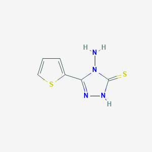 B186316 4-Amino-5-(2-thienyl)-4h-1,2,4-triazole-3-thiol CAS No. 61019-27-0