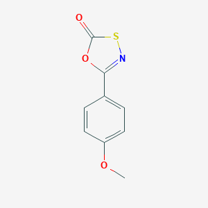 B186341 5-(4-Methoxyphenyl)-1,3,4-oxathiazol-2-one CAS No. 52533-09-2
