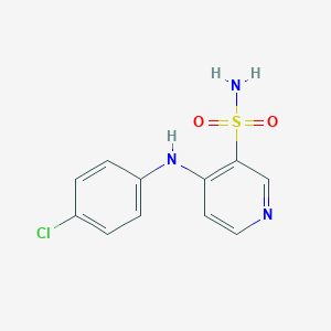 molecular formula C11H10ClN3O2S B186373 4-(4-氯苯胺基)-3-吡啶磺酰胺 CAS No. 56175-92-9