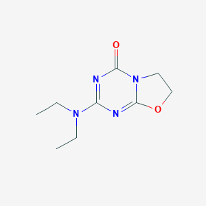 B186421 2-(Diethylamino)-6,7-dihydro-4H-[1,3]oxazolo[3,2-a][1,3,5]triazin-4-one CAS No. 62627-00-3