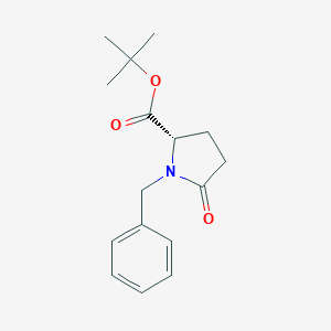 B186444 (S)-tert-butyl 1-benzyl-5-oxopyrrolidine-2-carboxylate CAS No. 90741-27-8