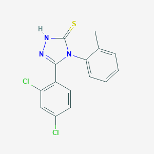 B186451 5-(2,4-dichlorophenyl)-4-(2-methylphenyl)-4H-1,2,4-triazole-3-thiol CAS No. 93677-85-1
