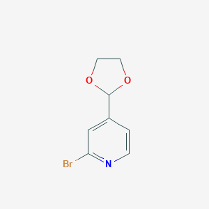B186461 2-Bromo-4-(1,3-dioxolan-2-YL)pyridine CAS No. 118289-18-2