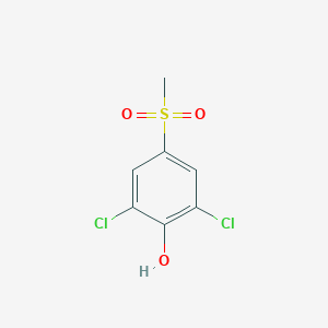 molecular formula C7H6Cl2O3S B186473 2,6-二氯-4-(甲磺基)酚 CAS No. 20951-05-7