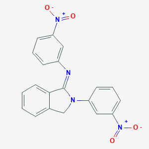 molecular formula C20H14N4O4 B186483 2-{3-Nitrophenyl}-1-({3-nitrophenyl}imino)isoindoline CAS No. 143334-83-2