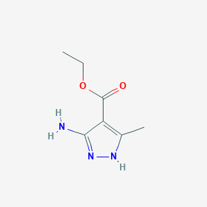 molecular formula C7H11N3O2 B186488 5-氨基-3-甲基-1H-吡唑-4-甲酸乙酯 CAS No. 23286-70-6
