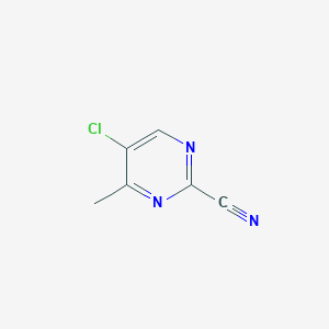 molecular formula C6H4ClN3 B186495 5-氯-4-甲基嘧啶-2-腈 CAS No. 114969-79-8