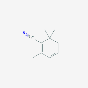 molecular formula C10H13N B018650 1,3-环己二烯-1-腈, 2,6,6-三甲基- CAS No. 72152-84-2