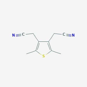 B186532 3,4-Thiophenediacetonitrile, 2,5-dimethyl- CAS No. 35147-97-8
