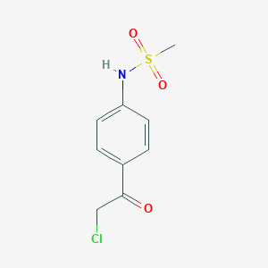 molecular formula C9H10ClNO3S B186543 N-[4-(2-氯乙酰)苯基]甲磺酰胺 CAS No. 64488-52-4