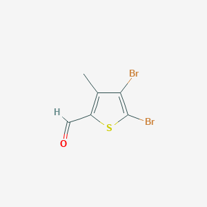 molecular formula C6H4Br2OS B186551 4,5-Dibromo-3-methylthiophene-2-carbaldehyde CAS No. 30153-49-2