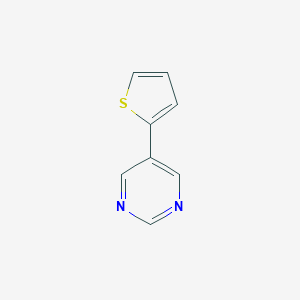 molecular formula C8H6N2S B186563 5-Thien-2-ylpyrimidine CAS No. 58759-01-6