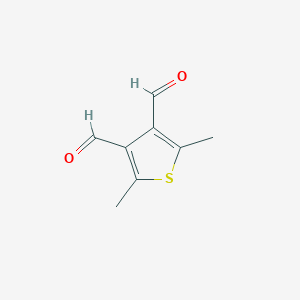 B186565 2,5-Dimethylthiophene-3,4-dicarbaldehyde CAS No. 5368-72-9