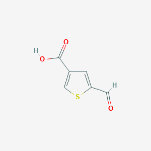 molecular formula C6H4O3S B186592 5-甲酰噻吩-3-羧酸 CAS No. 89324-44-7